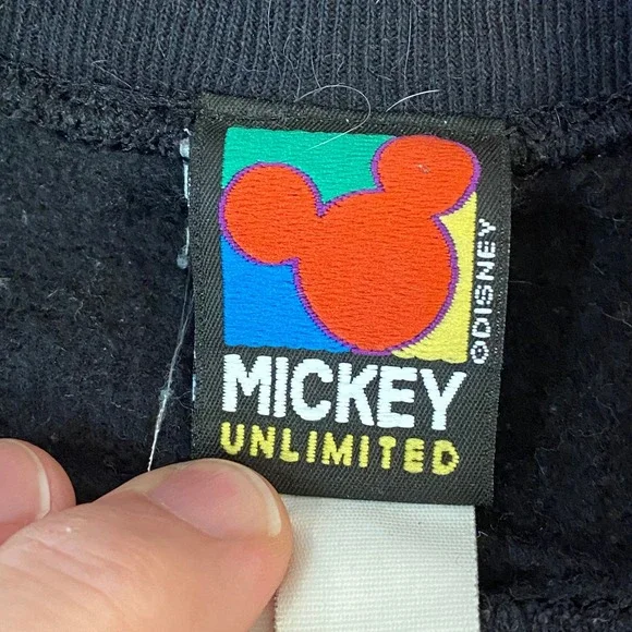Vintage 90s Mickey Unlimited Disney Sweatshirt Adult XL USA Made X Large - Picture 3 of 12